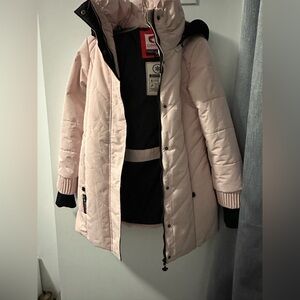 Women's Pink canada weather gear puffer Jacket-size L